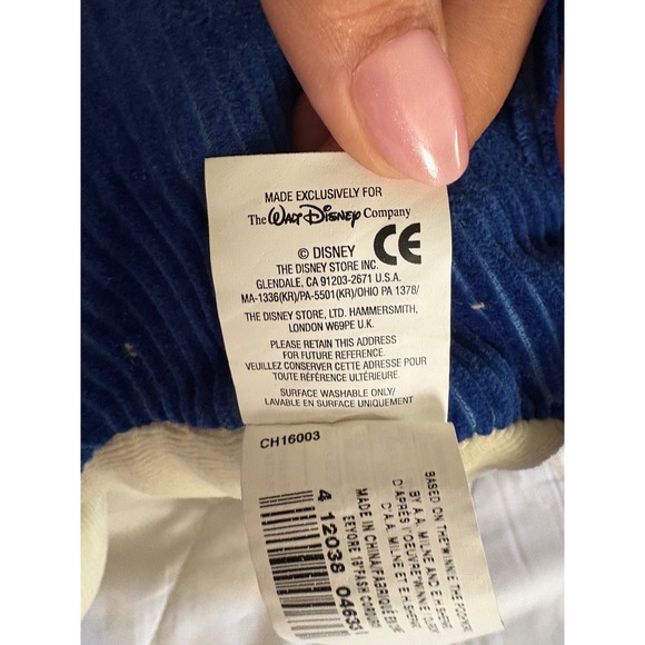 Disney Store Eeyore Corduroy Plush Collectible Removable Tail Winnie the Pooh - Picture 7 of 7